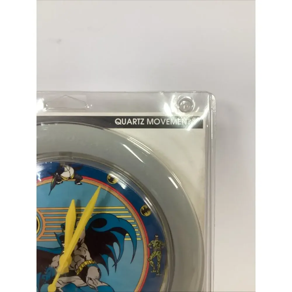 Vintage 1989 DC Comics Batman Le Wall Clock - Quartz Movement - NOS - 8.5”D